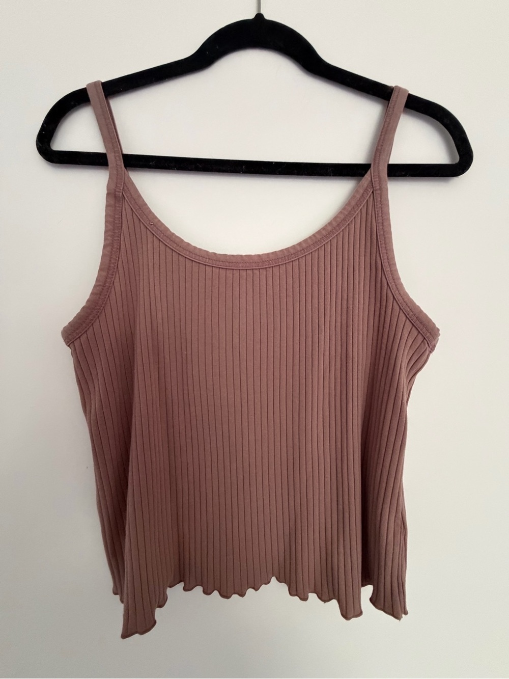 Old Navy | Woman’s Sz XL | Ribbed Spaghetti Strap Tank - Mocha Brown